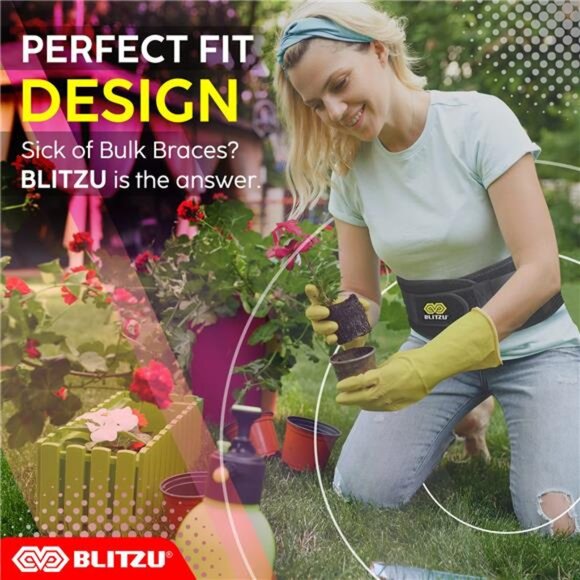 Back Brace for Lower Back Pain, Great for Women and Men With Removable Lumbar - Picture 5 of 7